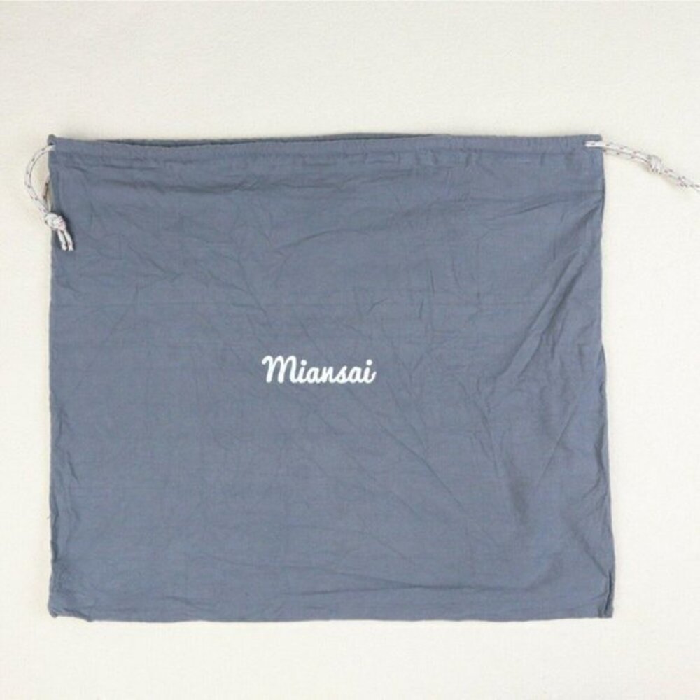 Miansai Dust Bag Cover XL 21.5" x 18" Rope Pull Drawstring Closure Gray Flannel
